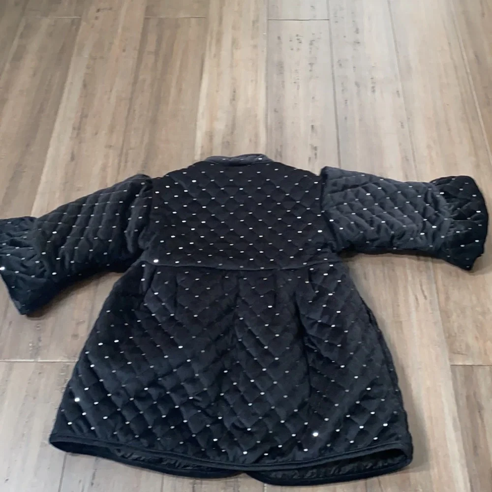 5 for $25‎ Quilted velvet jacket black, sequined